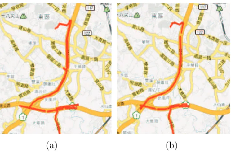 Figure 6.2: Two experimental results of our approach with (a) P loss = 0 and (b) P loss = 0.5