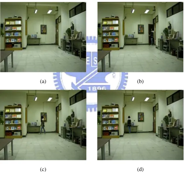Figure 3.6 Ten representing frames of the resulting stego-video. (a) The first frame. (b)  The second frame