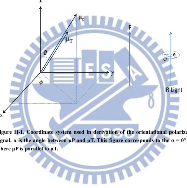 Figure  ΙΙ-1.  Coordinate  system  used  in  derivation  of  the  orientational  polarization  signal