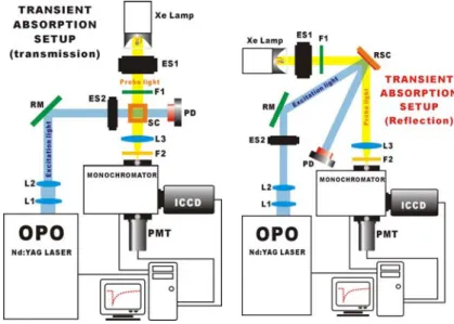 Fig. 14. Nanosecond transient absorption setup for electron back transfer kinetic studies