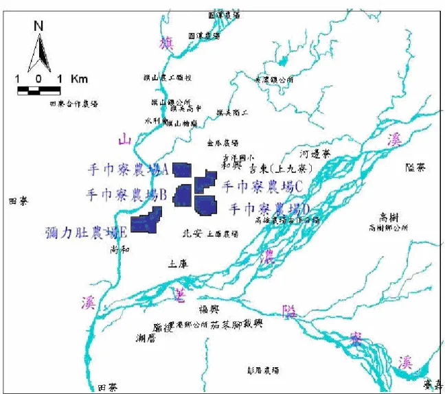 圖 3.2.3-1  吉洋人工湖地理位置圖 