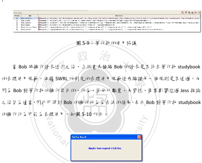 圖 5-10：經本體論與規則語言推論後的結果 