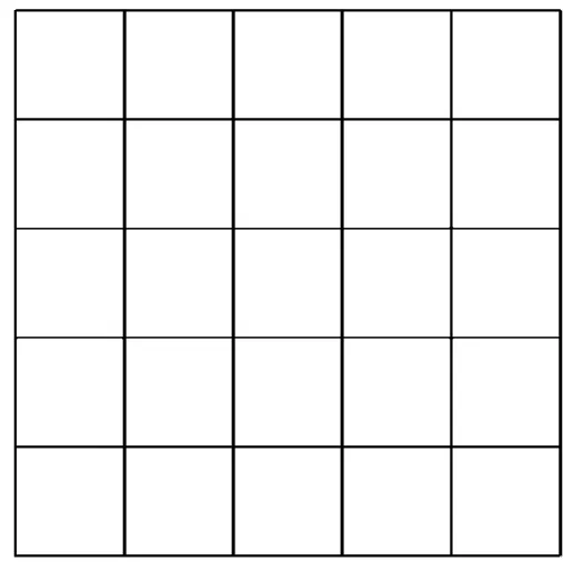 Figure 4-1  為 SUMO 的道路環境圖，由 5x5 個 block 所組成之市區棋盤式街 道，其中每個 block 長寬各為 500 公尺，每個路口皆設置交通號誌，時間為 60~90 秒不等。 
