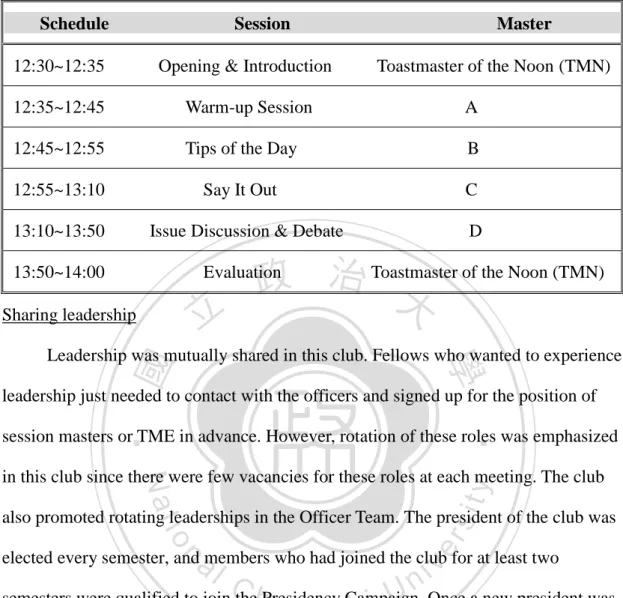 Table 7 was a sample agenda for Study Group.    Table 7 A Sample Study Group Agenda 