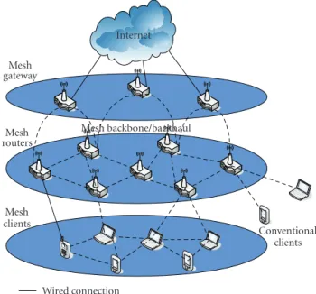 Figure 1: Wireless Mesh Networks.