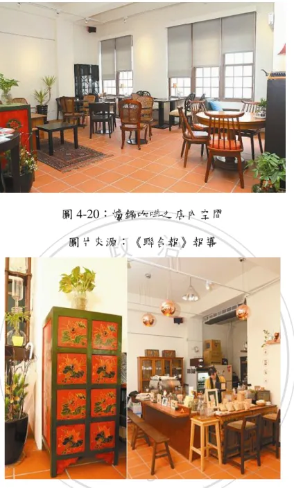 圖 4-20：爐鍋咖啡之店內空間  圖片來源：《聯合報》報導 