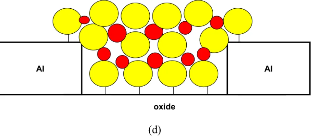 Figure 2.14 The fabrication process of the nanostructure by coulombic force system after  lift-off process