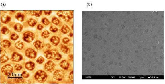 Figure 3-4  The  morphology  of silicon anisotropic etched  in  2.38 % TMAH  solution at 80°C 60 min