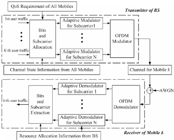 Fig. 2.3 Downlink OFDMA System   