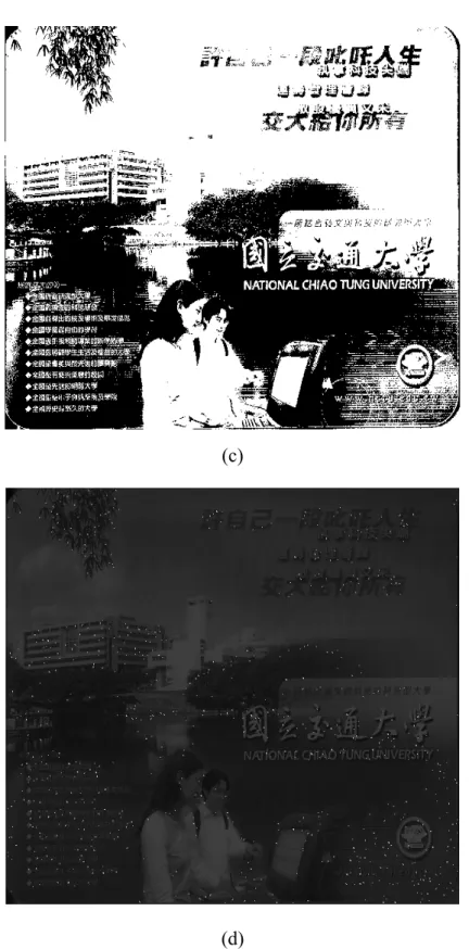 Figure 3.7 Input binary images, output stego-images with secret data, and the  differences