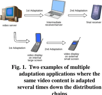 Fig. 1. Two examples of multiple adaptation applications where the