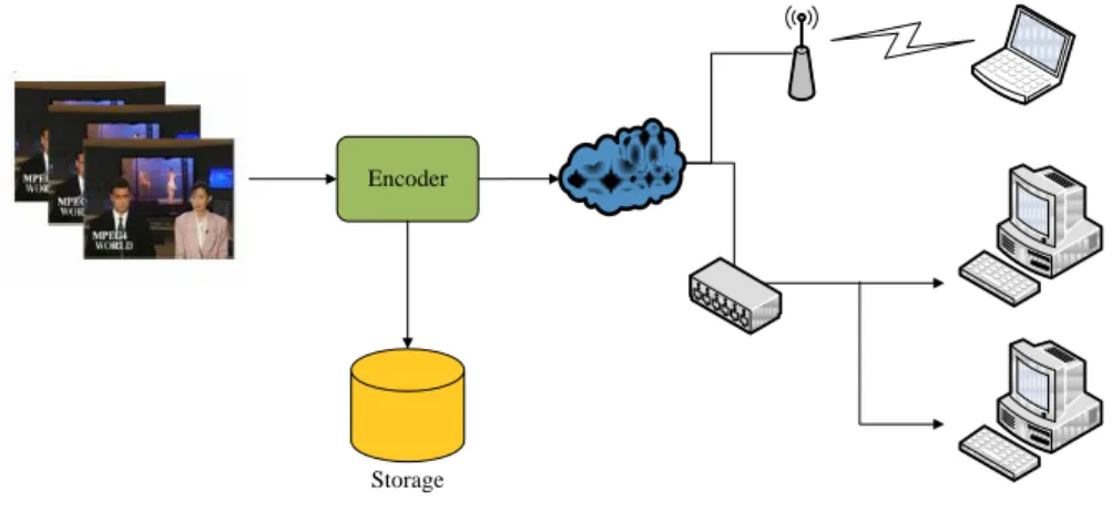 Fig 1-1  Video transmission system 