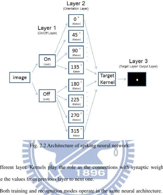 Fig. 2.2 Architecture of spiking neural network. 