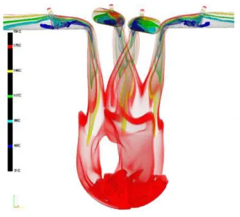 Figure 1.7 Visual simulation of thermal fluid dynamics in a pressurized water reactor  [FKZQ*09].