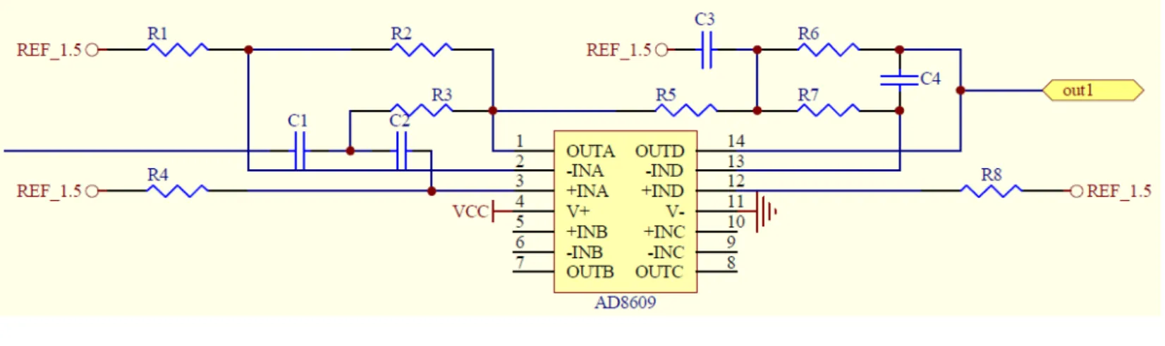 Fig. 3-5: High-pass filter and Low-pass filter circuits 