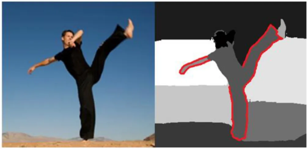 Figure 3-7 Example of clear boundary on both sides of limbs 