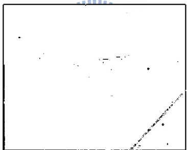 Fig. 2.8 The bad pixel map by using fuzzy rule 2. 