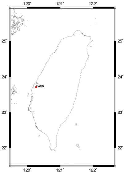 圖 11：同安國小(TAES)絕對重力觀測位置圖 