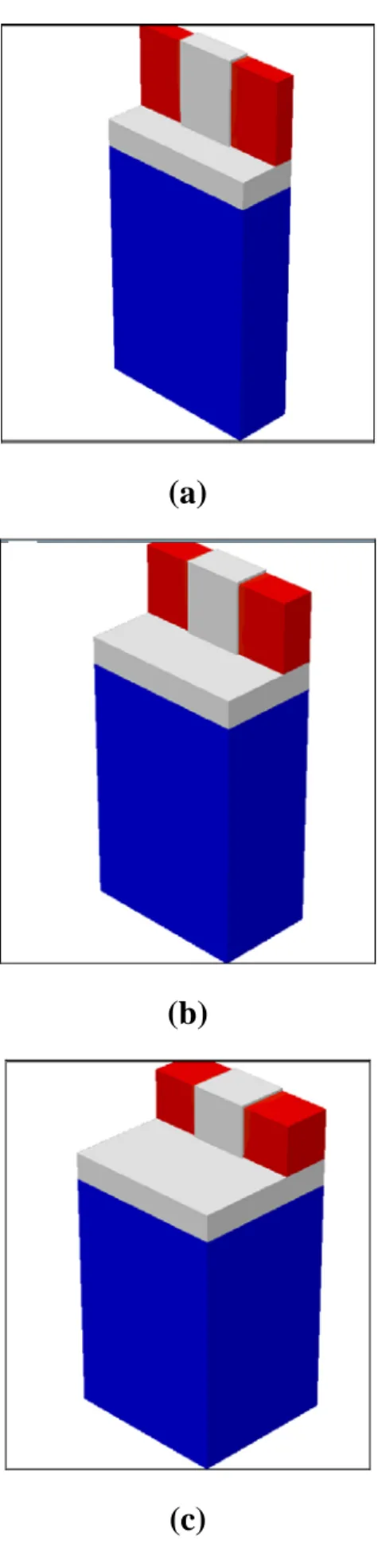 圖 2-3  薄絕緣層多重閘極電晶體結構 