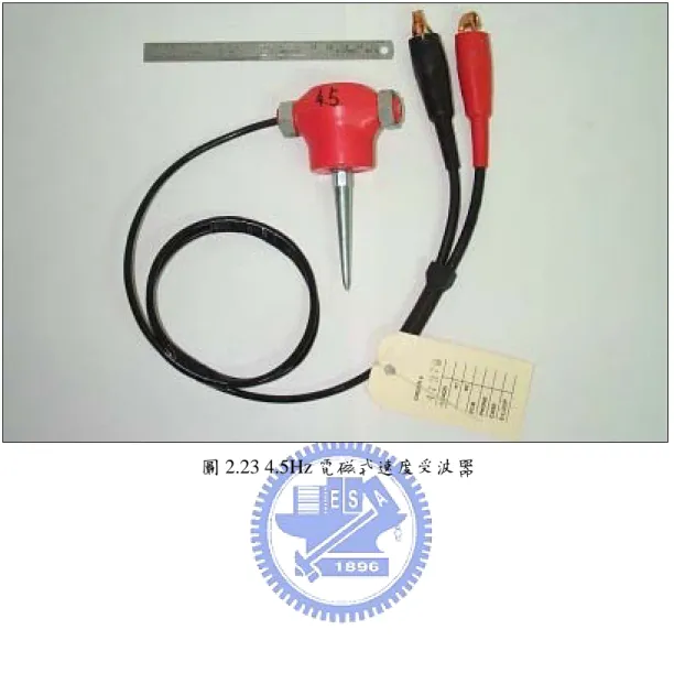 圖 2.23 4.5Hz 電磁式速度受波器 