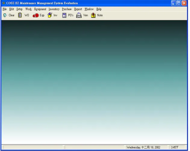 圖 2.6 COGZ MMS 系統操作主畫面 