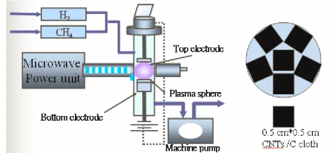 Fig. 3.2 Schematic diagram of the MPECVD system 
