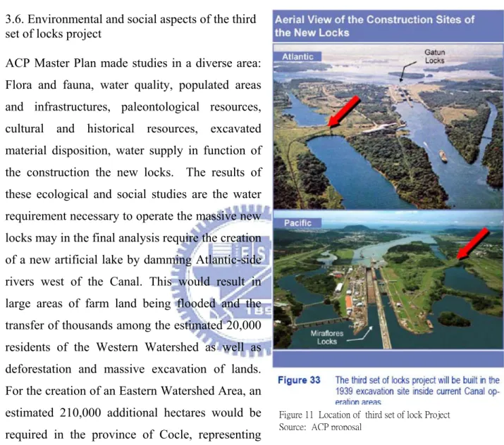 Figure 11  Location of  third set of lock Project  Source:  ACP proposal