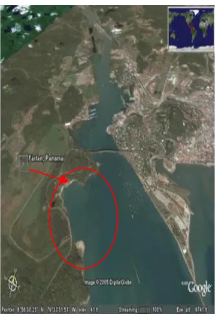 Figure 15 Location of Mega port in  Pacific Ocean. Source: Google map 