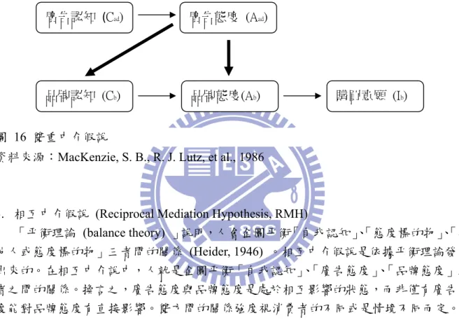 圖  17  相互中介假說 