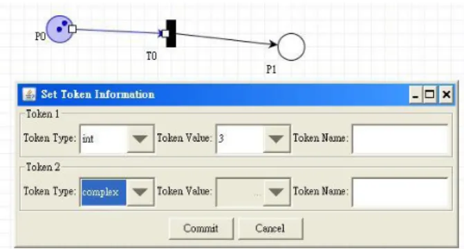 Figure 3-7 The window in editing tokens. 