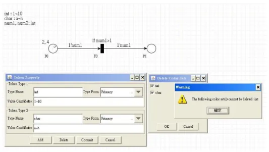 Figure 3-8 The reaction from OOMPNE of deleting used color set(s). 