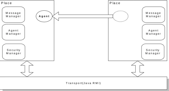 Figure 1 Our platform of mobile agents