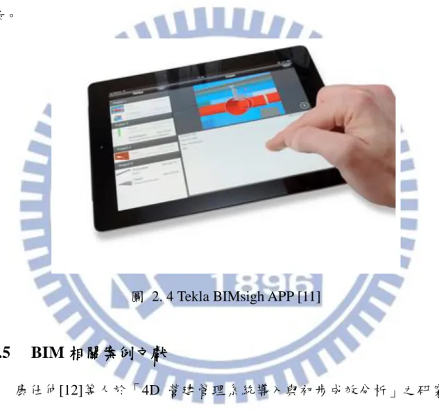 圖  2. 4 Tekla BIMsigh APP [11] 