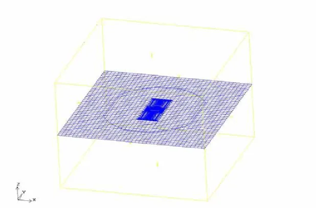 圖 3-3 ICEPAK 建構之網格圖 