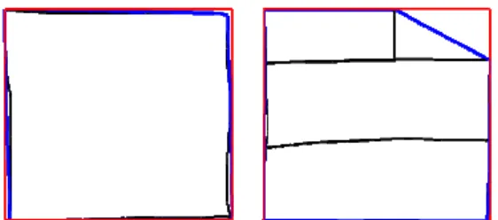 Figure 3.7 Two examples to show the Area ratios of rectangles.    3.2.4 Diamond Filter 