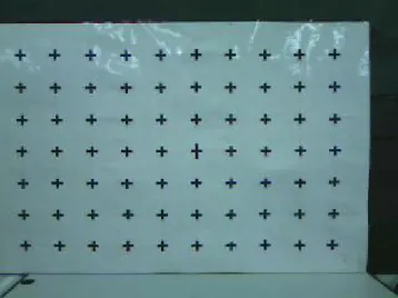 Fig. 4.2 The board at Z=105cm captured form right camera 