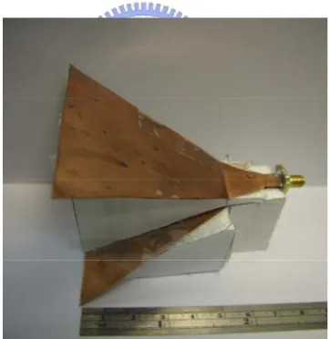 Fig. 3.4 The fabricated TEM horn antenna 