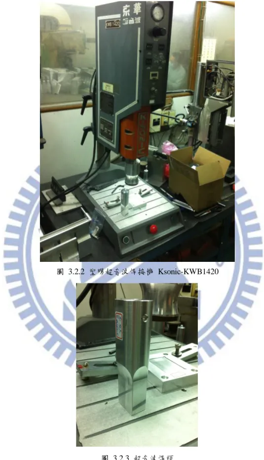 圖  3.2.2  塑膠超音波焊接機  Ksonic-KWB1420 