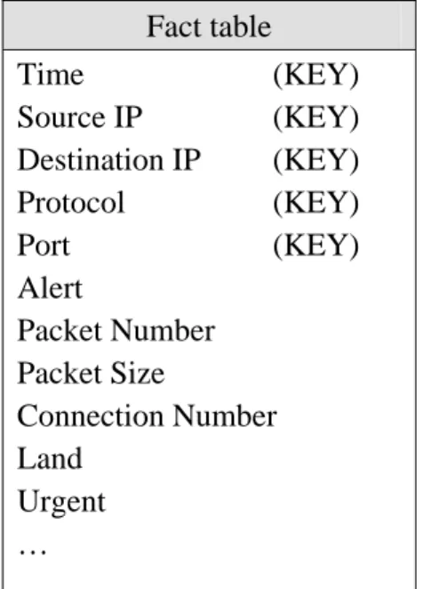 Figure 5.3: Network Traffic Fact Table 