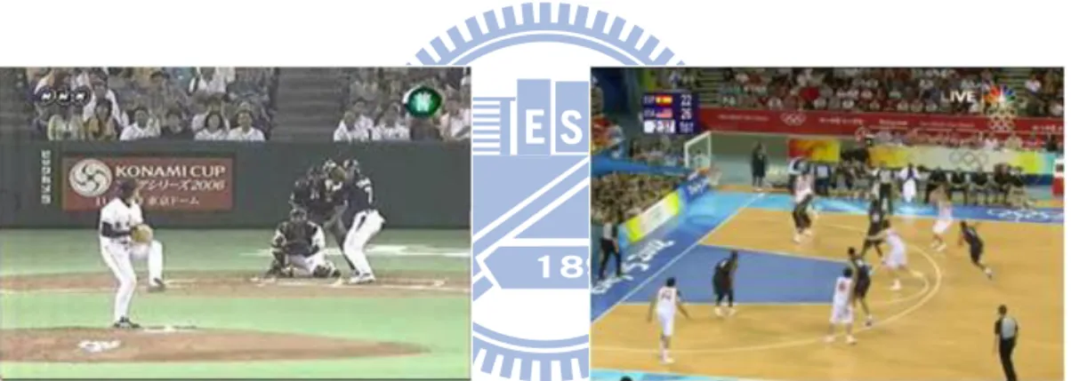 Fig. 1-1. Examples of broadcast videos. 