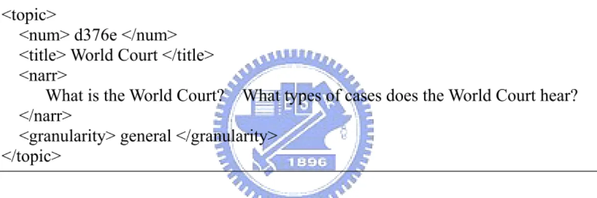 Table 1.3. Query statement for set d357i with granularity specified as “specific” 