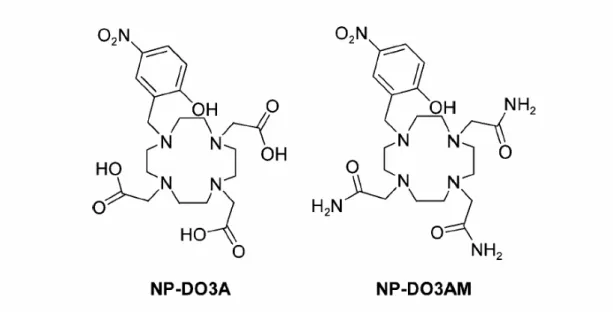 圖 1 NP-DO3A and NP-DO3AM