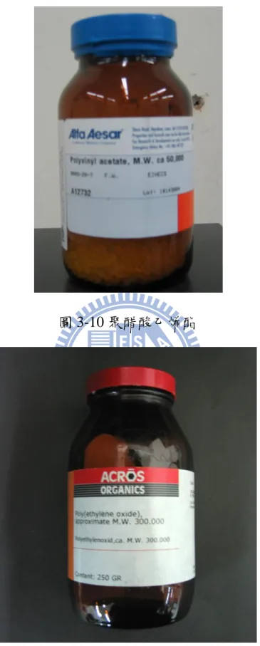 圖 3-10 聚醋酸乙烯酯 