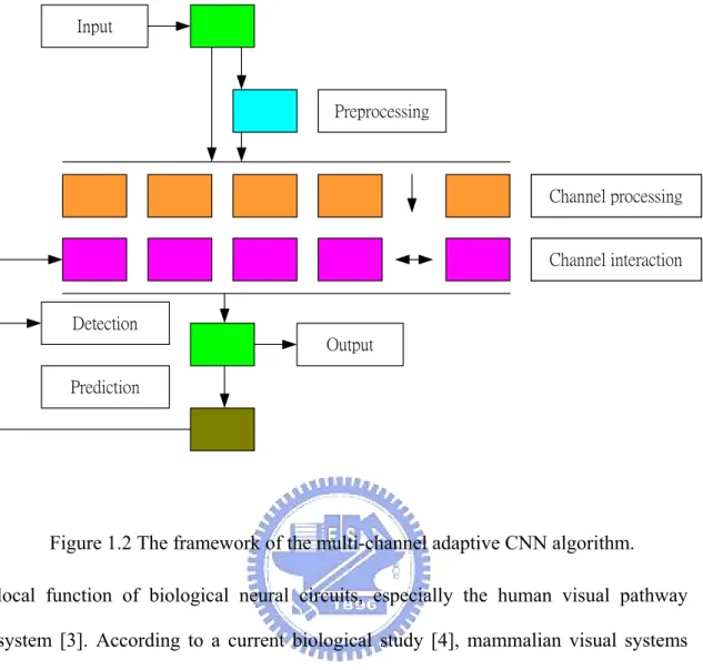 Figure 1.2 The framework of the multi-channel adaptive CNN algorithm. 
