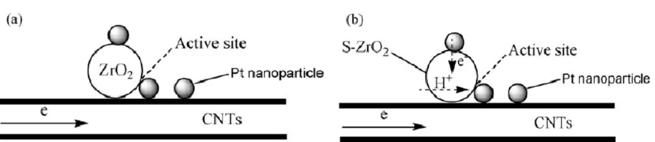 Figure 2-9 Schematic diagrams of the novel catalysts 