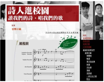 圖 6 李泰祥兒童音樂教育網-木笛音樂示範           (5)出版「風吹柳絮  李泰祥音樂精選-改編給木笛的合奏曲」CD  結合台灣最堅強的木笛演奏團隊陣容，新莊青少年木笛合奏團指揮劉永泰、金馬獎最 佳電影音樂提名人編曲人李奕青、台灣木笛協會祕書長郭焜照及傑出音樂人沈茂枝、陳幸 瑜、陳依婷等進行編曲，並由立泰祥大師親自改校，首度將橄欖樹、一條日光大道、小木 屐、等耳孰能詳的經典歌曲重新改編，呈現國內難得一件、13 首本土創作木笛合奏曲及。  本 CD 是推廣的重要媒介，直笛吹奏在全台灣各國中、小行之