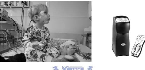Fig. 1-2: Alice 5 ®  Diagnostic Sleep System and Pediatric Polysomnography patient  [10] 