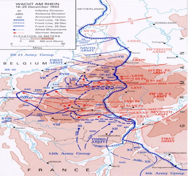 Figure 4.    The German offensive and Allies defense 