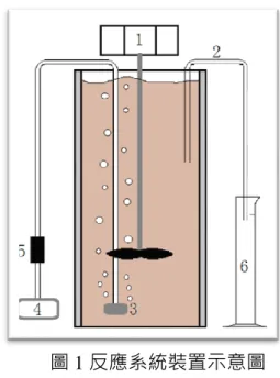 圖 1 反應系統裝置示意圖 