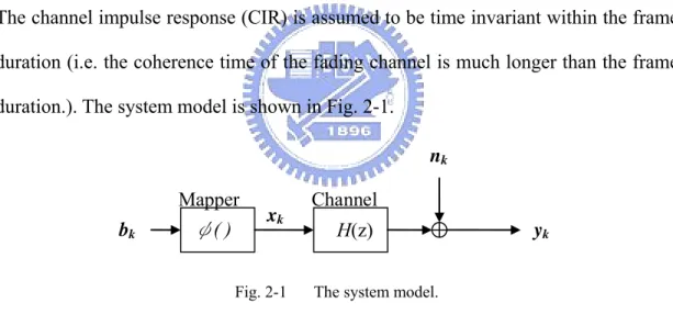 Fig. 2-1  The system model. 